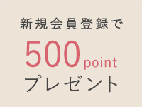 新規会員登録で500ポイントプレゼント